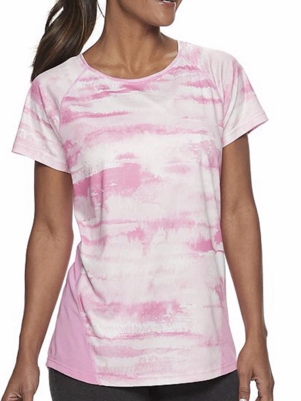 Womens Small Tek Gear Tee Shirt Top
NEW Pink Wicking Stretch Short Sleeve Gym
